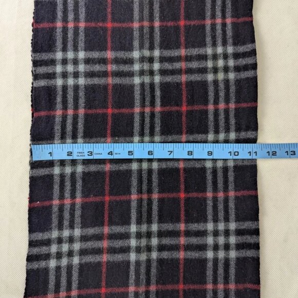 Authentic Burberry Lambswool Check Scarf Blue – Unisex – Pre-Loved – Great Gift - Picture 9 of 9